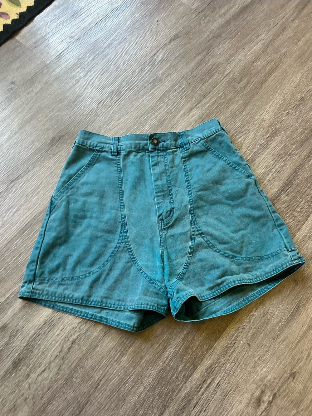 Vintage 90s Patagonia Teal Green High-Waist Women's Shorts
